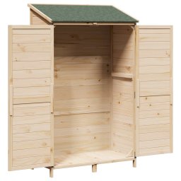 vidaXL Tuinschuur Naturel 106,5 x 56 x 176 cm Massief Vurenhout