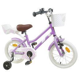 vidaXL Kinderfiets 14 Inch voor 3-5 jaar oud Paars