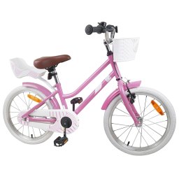 vidaXL Kinderfiets 18 Inch voor 5-7 jaar Lichtroze