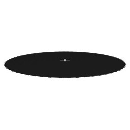 vidaXL Springmat voor 12 feet/3,66 m ronde trampoline stof zwart