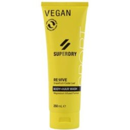 Superdry Sport RE:vive body hair wash 250 ml