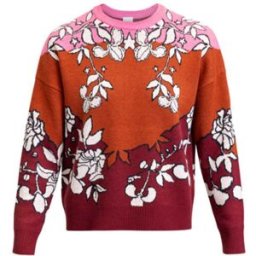 ROXY ROXY X ROWLEY SWEATER BURNT HENNA LAUREL FLORAL M Woman