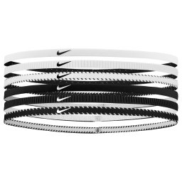 Nike Flex Classic Slim Haarbanden 6-Pack Wit Zwart