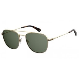 Polaroid Zonnebril 2084/g/s 3yg/he Unisex Goud Met Groene Lens - gepolariseerd