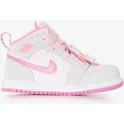 Schoenen Jordan Air Jordan 1 Mid- Baby Grijs/roze Unisex 27