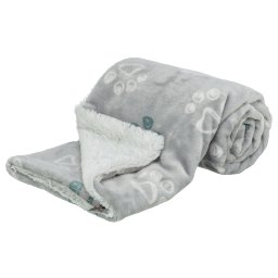 Trixie deken Jimmy, lichtgrijs Gr.M 100x70cm honden & katten