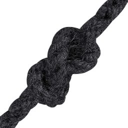 vidaXL Jute Touw 8 mm Zwart 100% Tossa jute