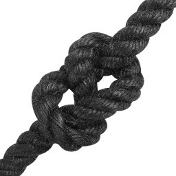 vidaXL Jute Touw 12 mm Zwart 100% Tossa jute