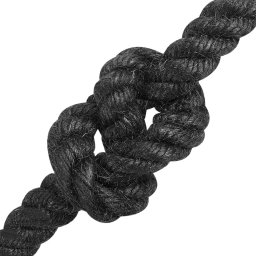 vidaXL Jute Touw 14 mm Zwart 100% Tossa jute