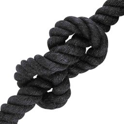 vidaXL Jute Touw 36 mm Zwart 100% Tossa jute