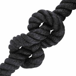 vidaXL Jute Touw 40 mm Zwart 100% Tossa jute