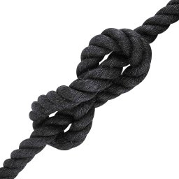 vidaXL Jute Touw 40 mm Zwart 100% Tossa jute