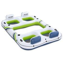 Bestway Hydro-Force Drijvend Eiland Wit en Blauw en Groen 302 x 219 cm