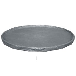 Bestway Zwembadcover Ø4,88 m Rond Polyester Grijs