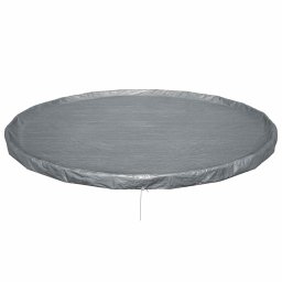 Bestway Zwembadcover Ø6,1 m Rond Polyester Grijs