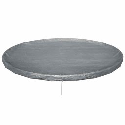 Bestway Zwembadcover Ø6,71 m Rond Polyester Grijs