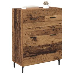 vidaXL Dressoir Oud Hout 69,5 x 34 x 90 cm Gemonteerd hout en ijzer