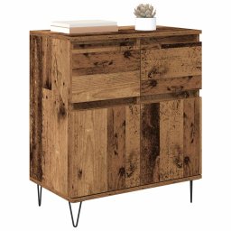 vidaXL Dressoir Oud Hout 60 x 35 x 70 cm Gemonteerd hout en ijzer