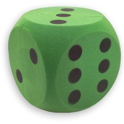 Grote Dobbelsteen 15 cm (Groen)
