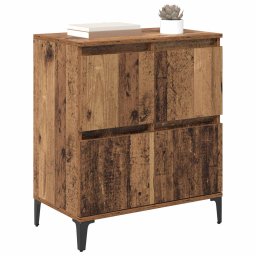 vidaXL Dressoir Oud Hout 60 x 35 x 70 cm Gemonteerd hout en ijzer