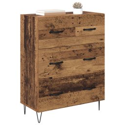 vidaXL Dressoir Oud Hout 69,5 x 34 x 90 cm Gemonteerd hout en ijzer