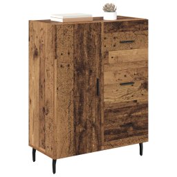 vidaXL Dressoir Oud Hout 69,5 x 34 x 90 cm Gemonteerd hout en ijzer