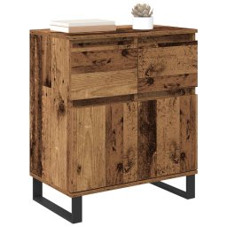vidaXL Dressoir Oud Hout 60 x 35 x 70 cm Gemonteerd hout en ijzer