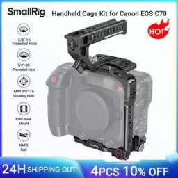 Smallrig Camera Kooi Handheld Kit Voor Eos C70 Voor Canon Met Arri 3/8 "-16 Gaten Ondersteunt Voor Dji RS2/Rsc 2 Stabilisatoren Schieten Cage Kit