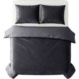 Sleeptime Dekbedovertrek Velvet Lining Zwart - Tweepersoons 200 x 200/220 cm + 2 kussenslopen