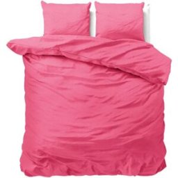 Sleeptime Dekbedovertrek Satin Point Roze - Lits-jumeaux 240 x 200/220 cm + 2 kussenslopen