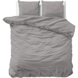 Primaviera DeLuxe Dekbedovertrek Uni Satijn Grijs - Lits-jumeaux 240 x 200/220 cm + 2 kussenslopen