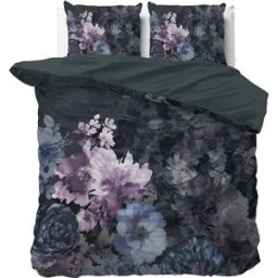 Dreamhouse Dekbedovertrek Delora Zwart - Lits-jumeaux 240 x 200/220 cm + 2 kussenslopen