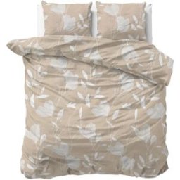 Sleeptime Dekbedovertrek Serenity Beige Zand - Lits-jumeaux 240 x 200/220 cm + 2 kussenslopen