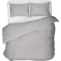 Primaviera DeLuxe Dekbedovertrek Uni Egyptisch Katoen Grijs - Tweepersoons 200 x 200/260 cm + 2 kussenslopen