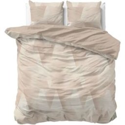 Sleeptime Dekbedovertrek Blush Angles Zand Beige - Tweepersoons 200 x 200/220 cm + 2 kussenslopen
