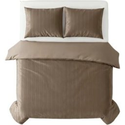 Sleeptime Dekbedovertrek Velvet Lining Taupe - Lits-jumeaux 240 x 200/220 cm + 2 kussenslopen