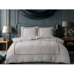 Primaviera DeLuxe Dekbedovertrek Brata Taupe Brons - Eenpersoons 140 x 200/260 cm + 1 kussensloop