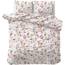 Sleeptime Dekbedovertrek Bella Wit - Eenpersoons 140 x 200/220 cm + 1 kussensloop