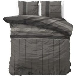 Sleeptime Dekbedovertrek Kees Taupe - Lits-jumeaux 240 x 200/220 cm + 2 kussenslopen