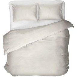 Primaviera DeLuxe Dekbedovertrek Uni Egyptisch Katoen Crème - Eenpersoons 140 x 200/260 cm + 1 kussensloop