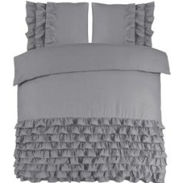 Dreamhouse Dekbedovertrek Cyprus Grijs - Tweepersoons 200 x 200/220 cm + 2 kussenslopen