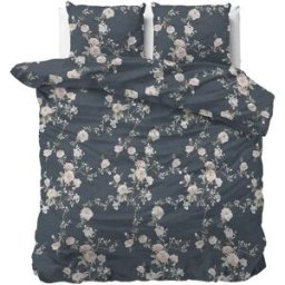 Sleeptime Dekbedovertrek Eloise 2 Indigo - Eenpersoons 140 x 200/220 cm + 1 kussensloop