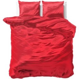 Sleeptime Dekbedovertrek Beauty Skin Care Rood - Eenpersoons 140 x 200/220 cm + 1 kussensloop