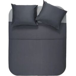 Primaviera DeLuxe Dekbedovertrek Uni Bamboe Antraciet - Tweepersoons 200 x 200/220 cm + 2 kussenslopen
