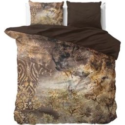 Dreamhouse Dekbedovertrek Inferno Taupe - Lits-jumeaux 240 x 200/220 cm + 2 kussenslopen