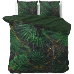 Dreamhouse Dekbedovertrek Avena Groen - Lits-jumeaux 240 x 200/220 cm + 2 kussenslopen