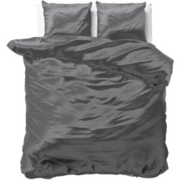 Sleeptime Dekbedovertrek Beauty Skin Care Antraciet - Lits-jumeaux 240 x 200/220 cm + 2 kussenslopen
