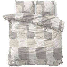 Sleeptime Dekbedovertrek Dune Grijs - Tweepersoons 200 x 200/220 cm + 2 kussenslopen
