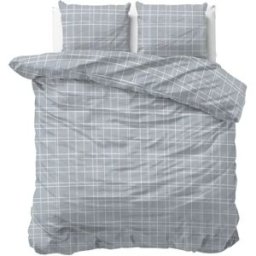 Sleeptime Dekbedovertrek Seva Blauw - Tweepersoons 200 x 200/220 cm + 2 kussenslopen