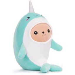 Dino Toys Kawaii Kuties Marine Creature Costume Pluche-Narwhal (Diversen) Nieuw
